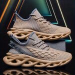 Men's Lightweight Striped Sports Shoes - Image 15