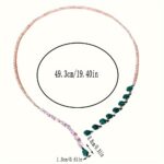 Elegant Bridal Teardrop Necklace – Sparkling Rhinestone Pendant - Image 6