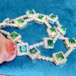 Elegant Green Cubic Zirconia Bracelet – Square Charm Fashion Jewelry - Image 7