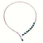 Elegant Bridal Teardrop Necklace – Sparkling Rhinestone Pendant - Image 2