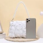 Elegant Rose Flower Evening Bag - Image 8