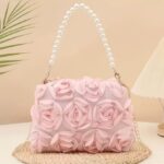 Elegant Rose Flower Evening Bag - Image 12