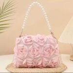 Elegant Rose Flower Evening Bag - Image 7