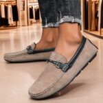 Handcrafted Men's Slip-On Leather Loafers" - Image 2