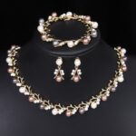 3-Piece Korean Pearl Jewelry Set (Necklace, Bracelet & Earrings - Image 11