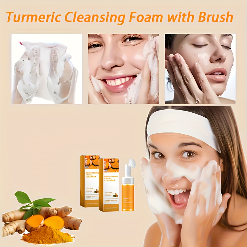 1pc/4pcs Turmeric Skincare Set - Firming Pore Cleanser/soap, Deeply Cleans Facial Pores, Moisturizes The Skin, Gently Balances Oil, Rich In Coconut Oil And Turmeric, The Best Christmas And New Year Gift - Essential for Travel. - Image 11