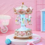 TOYANDONA Luxury Carousel Music Box – LED Lights & Rotating Horses - Image 11