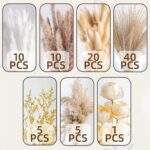Large Dried Pampas Grass & Artificial Rose Bouquet (91/51pcs) - Image 8