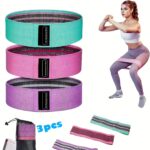 3pcs/1pc Resistance Bands for Legs And Butt, Fabric Exercise Loop Bands Yoga, Pilates, Home Workout, Strength Bands for Booty