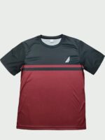 Men's Knitted Striped Crew Neck T-Shirt - Image 4