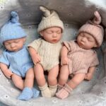 19Cm Collectible Mini Sleeping Reborn Doll for Children, Adorable Decorations for Kids' Rooms, Affordable Yet High-Quality 3D Realistic Doll Toys, Perfect Gifts for Girls for Christmas, Halloween, Or Birthdays