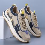 DINAOR Color-Block Chunky Athletic Shoes for Men - Image 7