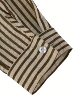 Men's Classic Striped Lapel Long-Sleeve Shirt - Image 5