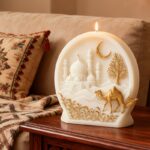 Islamic Candle Silicone Mold - Essential for Home Decor And Ramadan Celebrations. Perfect for Living Room, Bedroom, Tabletop Decoration, Ideal Gift for Ramadan, Craft Supplies for Ramadan - And Camel Design, Easy Demold
