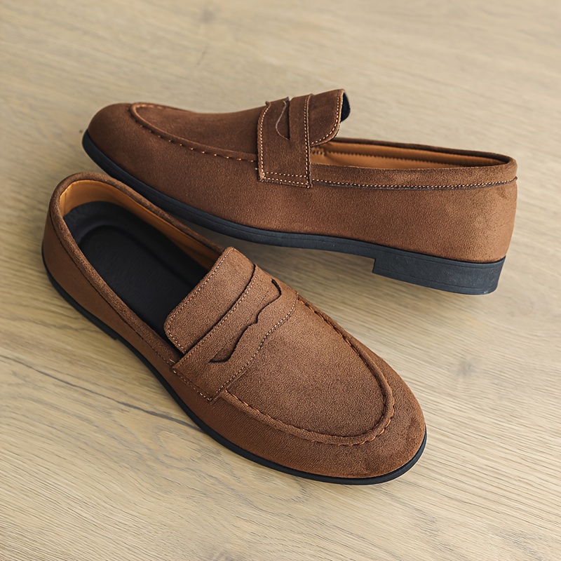 New Fashionable British-Style Men's Loafers, Slip-On Dress Shoes, Korean-Style Club Hairstylist Trendy Shoes - Image 6