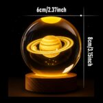 3D Galaxy Crystal Ball Night Lamp with Warm LED Base - Image 6