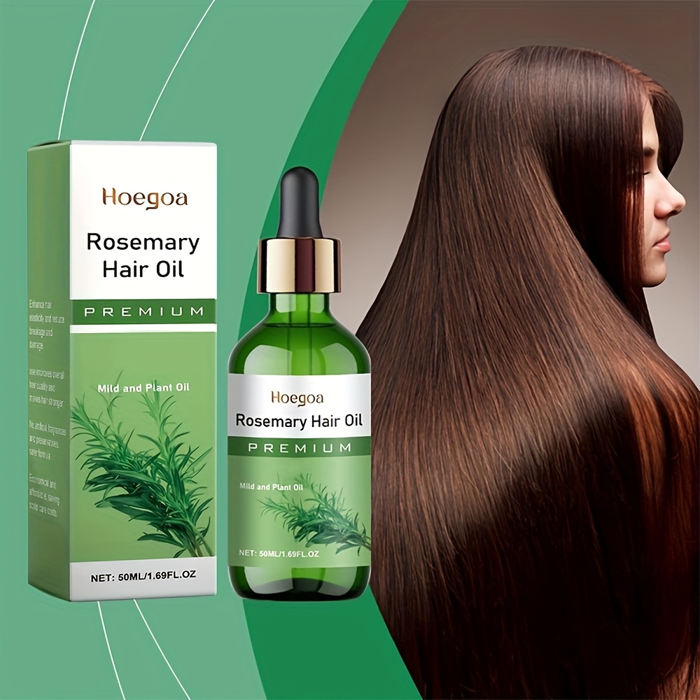 1/2pcs Rosemary Oil Hair Oil - Moisturizing & Nourishing Hair, Dry And Split Hair And Restore Hair to Softness And Luster, Easy to Use, Quickly Absorbed, And Non-Greasy for Holiday Birthday Gifts, 50Ml/1.69Fl.Oz - Image 7
