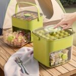 48-Cube Ice Tray with Easy Connectors - Large Capacity, No Electricity Required, Double Layer Design, Food-Grade Plastic Storage Tray, Suitable for Home, Office, Parties, Camping, and Gatherings, Essential Kitchen Gadget