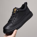 Men's Mid-Top Textured Chunky Sneakers" - Image 9