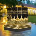 Premium Golden & Silver Kaaba Outdoor Resin Ornaments (Set of 2) - Image 2