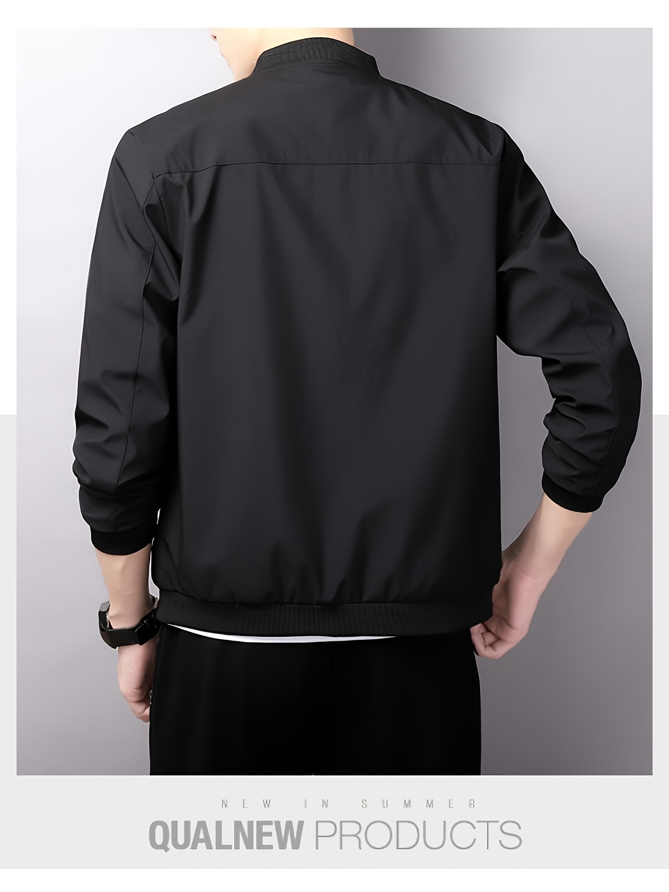 Lightweight Luxury Jacket Men Simple Motor Business Men's Jacket Noble Comfortable Plain Softshell Jacket Men - Image 6