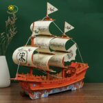 Handcrafted 3D Wooden Ship Puzzle – DIY Art & Craft Kit - Image 6