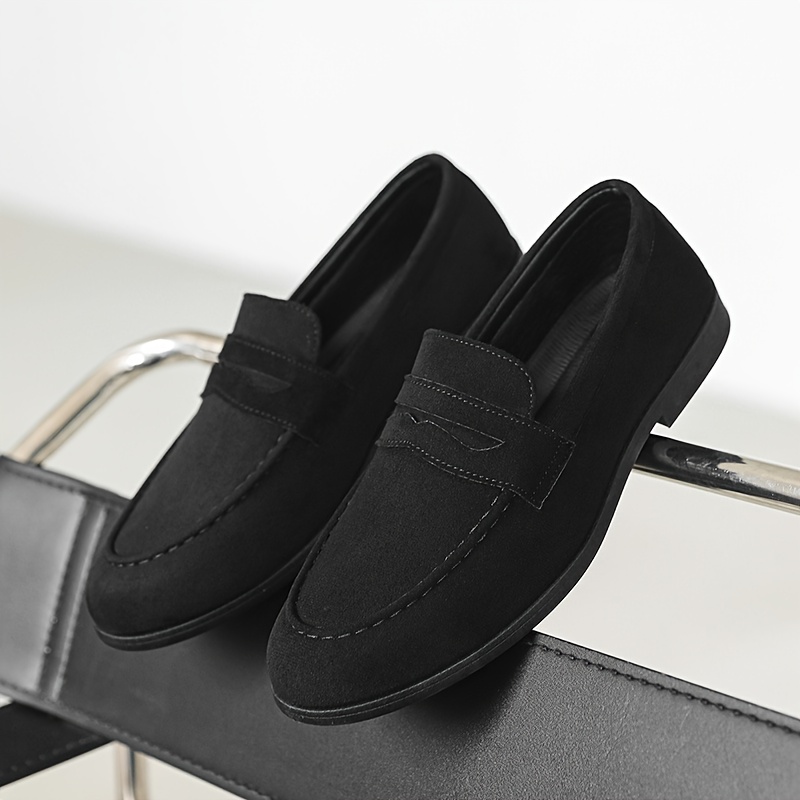 New Fashionable British-Style Men's Loafers, Slip-On Dress Shoes, Korean-Style Club Hairstylist Trendy Shoes - Image 7