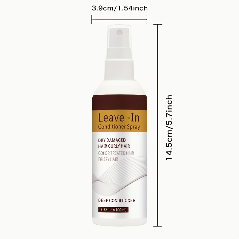 10-in-1 Leave-In Hair Conditioner Spray, Smooth And y Hair Spray - Contains Glycerin, Argan Oil, Keratin, Jojoba Seed Oil, Coconut Oil, And Aloe Vera. Heat Damage, Heat Resistant Up to 450°F, A Perfect Christmas Gift. - Image 4
