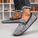 Men's Loafers, Handcrafted Men's Loafers, Slip-On Moccasins, Large Size Comfortable Casual Flat Shoes for Work, Walking, and Driving