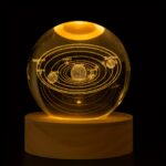 3D Galaxy Crystal Ball Night Lamp with Warm LED Base - Image 9