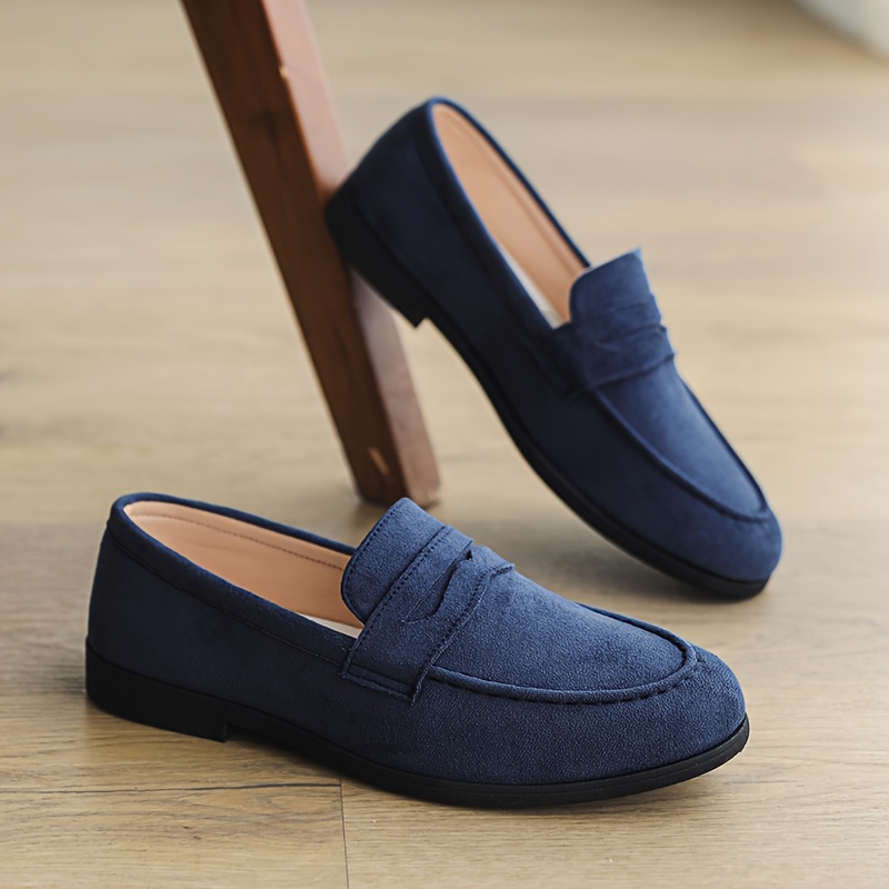 New Fashionable British-Style Men's Loafers, Slip-On Dress Shoes, Korean-Style Club Hairstylist Trendy Shoes - Image 9