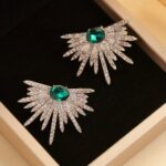 Dazzling Rhinestone Wing Earrings – Elegant Statement Jewelry - Image 3