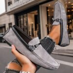 Handcrafted Men's Slip-On Leather Loafers" - Image 6