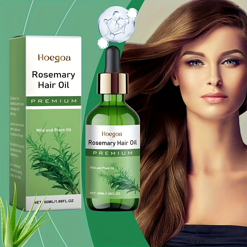 1/2pcs Rosemary Oil Hair Oil - Moisturizing & Nourishing Hair, Dry And Split Hair And Restore Hair to Softness And Luster, Easy to Use, Quickly Absorbed, And Non-Greasy for Holiday Birthday Gifts, 50Ml/1.69Fl.Oz - Image 6