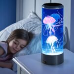 LED Jellyfish Mood Lamp with 7 Colors, Ideal for Home, Bedroom, Or Desk Decoration, Perfect Gift for Ocean Lovers
