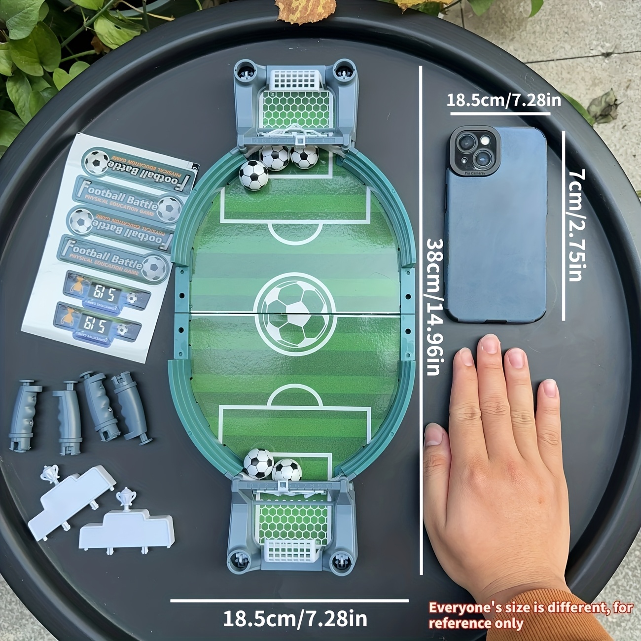 Kids' Portable Table Football Game Set, Parent-Child Versus Football Toy, 2-Player Competitive Puzzle Table Game, Durable PP Material, Independent Tabletop Design, Indoor Family Game, Kids' Party Toy, Christmas, Thanksgiving Gift, Soccer Board Game - Image 7