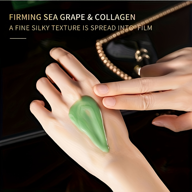 10pcs Sea Grape Collagen Moisturizing Facial Mask -10pcs Of Moisturizing, Alcohol Free, Suitable for All Skin Types, Containing Aloe And Vitamin E, Nourishing And Skin Care, Moisturizing And Tearing Facial Mask - Image 8