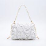 Elegant Rose Flower Evening Bag - Image 6