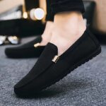 Zhenyuezu Autumn New Men's Fashionable and Simple Indoor Casual Shoes, Home Shoes, Lightweight Business Casual Loafers