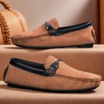 Handcrafted Men's Slip-On Leather Loafers" - Image 10