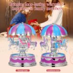 TOYANDONA Luxury Carousel Music Box – LED Lights & Rotating Horses - Image 15