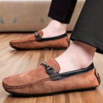 Handcrafted Men's Slip-On Leather Loafers" - Image 9
