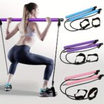 1pc of Versatile Pilates Bar Set - a Portable, Stainless Steel Workout Stick with Resistance Bands - Perfect for a Complete Body Workout, Yoga, Squats, And Home Fitness