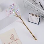 Gold-Plated Artificial Crystal Rose - Image 2