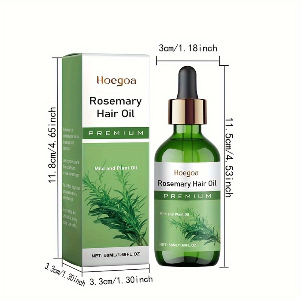 1/2pcs Rosemary Oil Hair Oil - Moisturizing & Nourishing Hair, Dry And Split Hair And Restore Hair to Softness And Luster, Easy to Use, Quickly Absorbed, And Non-Greasy for Holiday Birthday Gifts, 50Ml/1.69Fl.Oz - Image 10