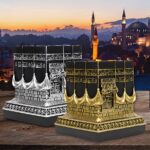 Premium Golden & Silver Kaaba Outdoor Resin Ornaments (Set of 2) - Image 3