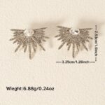 Dazzling Rhinestone Wing Earrings – Elegant Statement Jewelry - Image 6