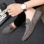 A Stylish And Upscale Pair of Men'S Casual Footwear, Designed with a Flat Round Toe And Perfect for Different Events, Offered in Several Color Options