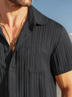 Men's Premium Classic Short Sleeve Casual Shirt - Image 8