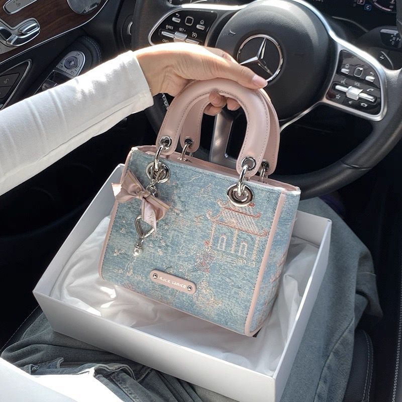 Hot Selling Chinese Color Block Inspired Women's Bag with Elegant Design, Multifunctional Handbag, Fashionable Color Block Splicing, Large Capacity Mobile Phone Cosmetics Storage Bag, Portable Multifunctional Daily Storage Bag - Image 2